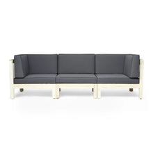 Load image into Gallery viewer, Oana - Modern 3 Piece Sofa Set With Water Resistant Cushions - Light Gray
