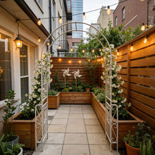 Load image into Gallery viewer, Metal Garden Arch Garden Arbor Trellis Climbing Plants Support Rose Arch Outdoor Arch
