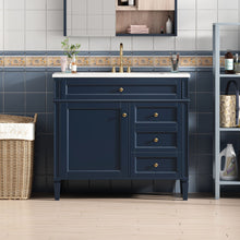Load image into Gallery viewer, Bathroom Vanity With 2 Drawers And Tip-Out Drawer, Storage Cabinet
