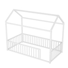 Load image into Gallery viewer, Montessori Floor Bed Frame With House Shape
