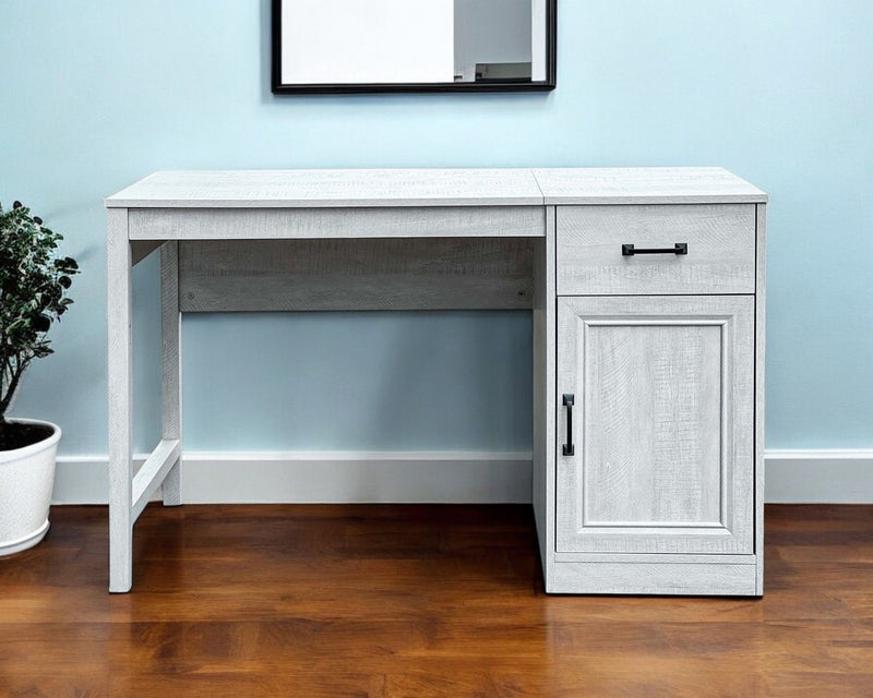 47" Wood Writing Desk - Light Gray