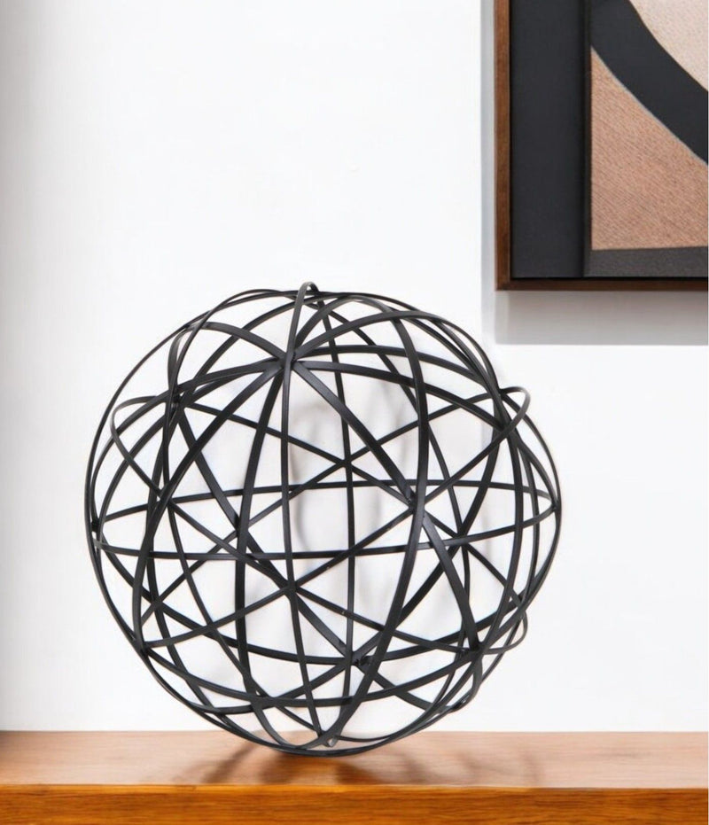 Hand Painted Tabletop Sculpture (399650) - Black
