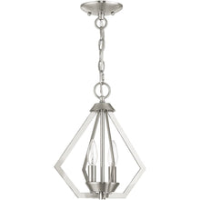 Load image into Gallery viewer, 13" Two Light Dimmable Chandelier With Shades - Nickel
