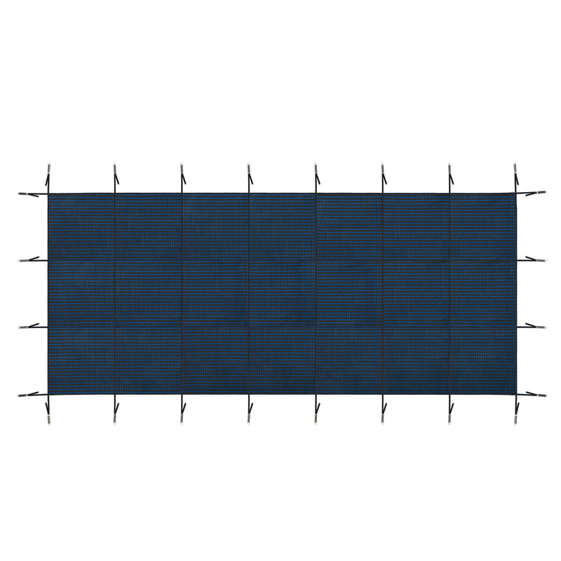 Rectangular Swimming Pool Safety Cover For Underground Pools - Blue