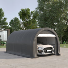 Load image into Gallery viewer, Outsunny - 10' x 16' Carport, Heavy Duty Portable Garage Storage Tent With Large Zippered Door, Anti-Uv Pe Canopy Cover For Car, Truck, Boat, Motorcycle, Bike, Garden Tools, Outdoor Work

