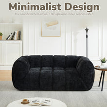 Load image into Gallery viewer, Quilted Cloud Sofa With Rounded Armrests And Piano Key Backrest Design
