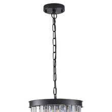 Load image into Gallery viewer, Multi Light Metal Chandelier With Shades - Black
