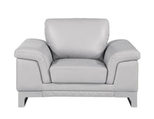 Load image into Gallery viewer, Lovely Light Leather Chair - Gray
