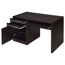 Load image into Gallery viewer, Maxim - 2 Drawer Computer Desk With Lift Top Storage And Power Outlet - Cappuccino
