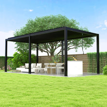 Load image into Gallery viewer, Louver Pergola Steel Louvers &amp; Frame - Black
