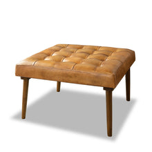 Load image into Gallery viewer, Mark - Tufted Square Genuine Upholstered Ottoman
