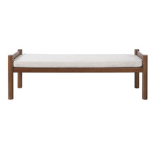 Load image into Gallery viewer, Upholstered Ottoman Bench, Indoor Accent Footrest - Beige
