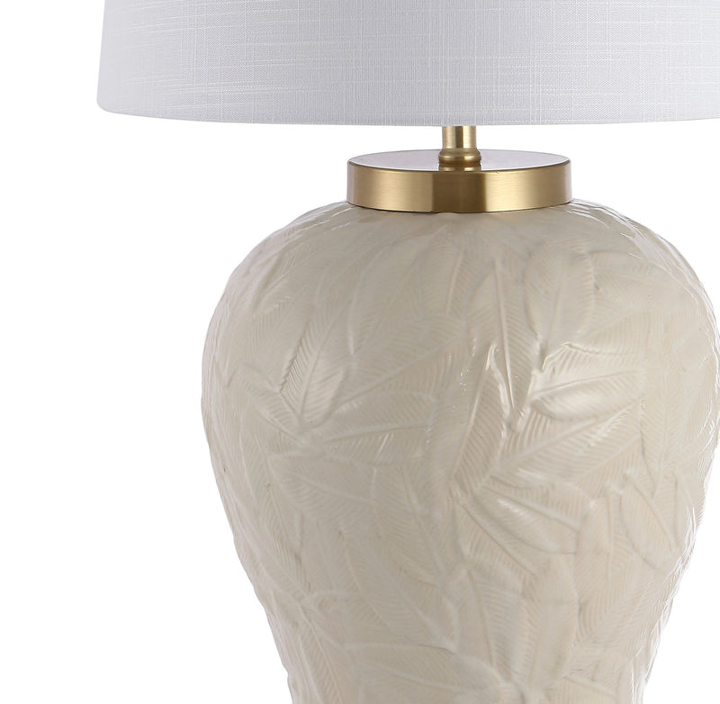 Novelty Table Lamp LED With Empire Shade - Clear / Cream