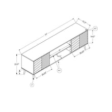 Load image into Gallery viewer, TV Stand, Console, Media Entertainment Center, Storage Cabinet, Modern Design - Black
