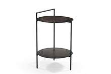 Load image into Gallery viewer, Iron Round End Table With Shelf - Copper
