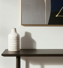 Load image into Gallery viewer, Geometric Cylinder Table Vase (608319) - Off White / Off White
