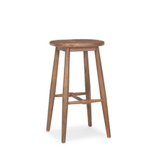 Load image into Gallery viewer, 30" Mid-Century Solid Wood Backless Height Bar Chair - Natural
