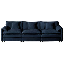 Load image into Gallery viewer, Modern Chenille Oversized Deep Seat Sectional Sofa With Pillows
