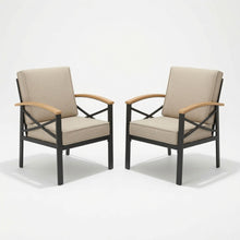 Load image into Gallery viewer, Outdoor Patio Armchair, All Weather (Set of 2)
