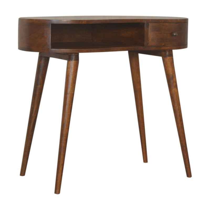 Kidney Writing Desk - Chestnut