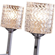 Load image into Gallery viewer, Candle Style Six Light Metal Dimmable Chandelier With Shades - Silver
