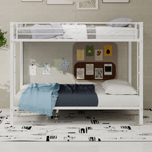 Load image into Gallery viewer, Bunk Bed For Kids, Convertible Frame With Ladders &amp; Guardrail
