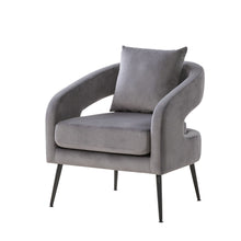 Load image into Gallery viewer, Open Back Accent Chair, Round Sofa Lounge Armchair
