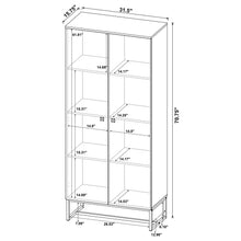 Load image into Gallery viewer, Gunderson - 8 Shelf Accent Cabinet - Oak
