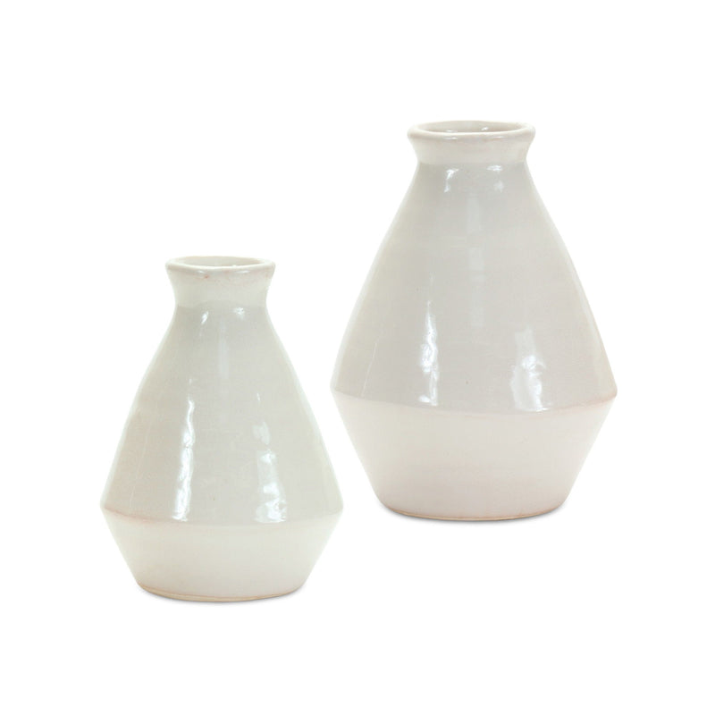 Bud Table Vase (Set of 2) - White