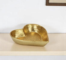 Load image into Gallery viewer, 7" Heart Cast Iron Handmade Vanity Tray - Gold
