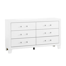 Load image into Gallery viewer, 58" Wood Six Drawer Double Dresser - White
