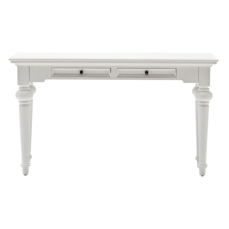Console Table With Storage - White