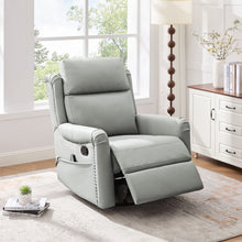 Load image into Gallery viewer, Manual Recliner Swivel Rocking Chair With 8 Point Massage And Heating
