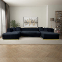 Load image into Gallery viewer, Nolan - U-Shape Corner Sofa - Black
