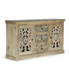 Load image into Gallery viewer, 3 Drawer Sideboard Handcrafted - Antique White
