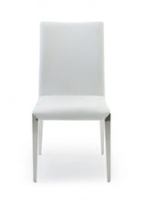 Load image into Gallery viewer, Faux Leather Dining Side Chairs Without Arms (Set of 2) - White
