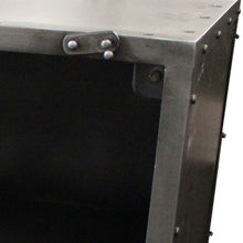 Load image into Gallery viewer, 20" Metal Accent Cabinet With Two Shelves - Silver

