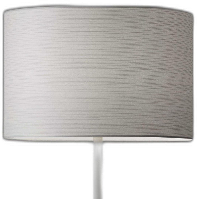 Metal Table Lamp - White On White