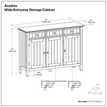 Load image into Gallery viewer, Acadian - Entryway Storage Cabinet - Brown
