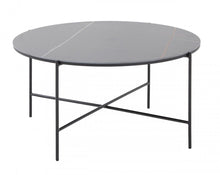 Load image into Gallery viewer, Modern Ceramic Round Coffee Table - Black
