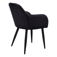 Load image into Gallery viewer, Faux Leather Dining Arm Chairs (Set of 2) - Black
