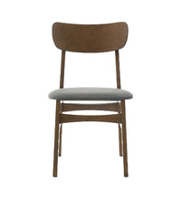 Load image into Gallery viewer, Fabric Open Back Dining Side Chairs (Set of 2) - Gray
