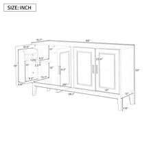 Load image into Gallery viewer, 4 Door Sideboard Storage Cabinet With Door Shelf
