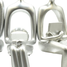 Load image into Gallery viewer, People Tabletop Sculpture (Set of 3) - Silver
