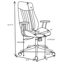 Load image into Gallery viewer, Hiram - Upholstered Adjustable Chair With High Back Support - Brown
