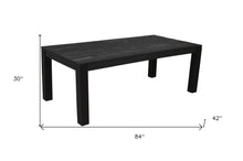 Load image into Gallery viewer, 84" Rectangular Solid Wood Dining Table - Gray
