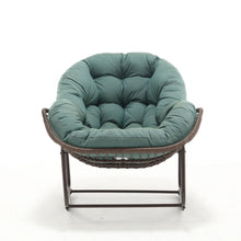 Load image into Gallery viewer, Indoor / Outdoor Oversized Wicker Egg Rocker Chair - Light Green
