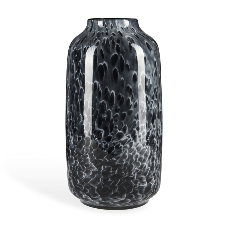 Mottled Cylinder Table Vase (608285) - Black