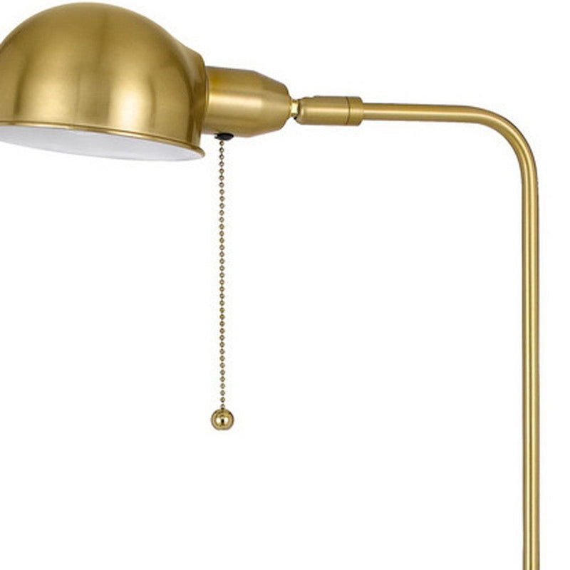 Adjustable Floor Lamp With Bronze Dome Shade - Brass