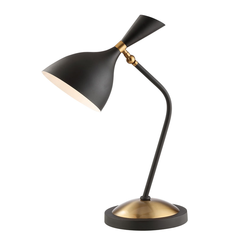 Table Lamp LED With Bell Shade - Black